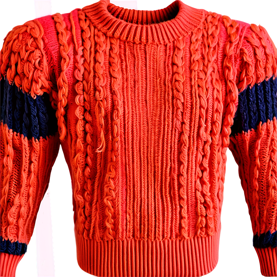 Chunky Red Sweater Png 06292024 PNG Image