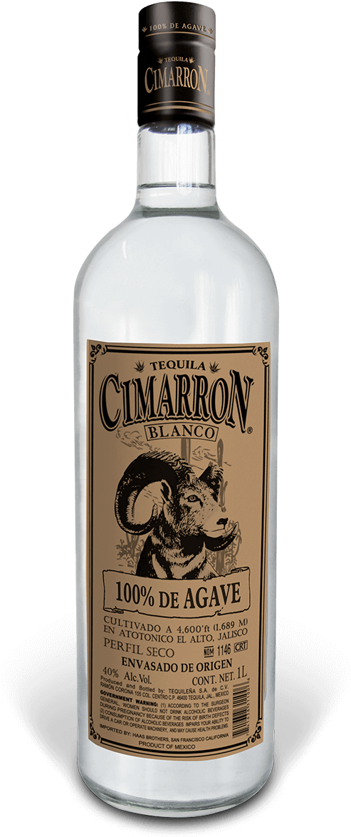 Cimarron Blanco Tequila Bottle PNG Image