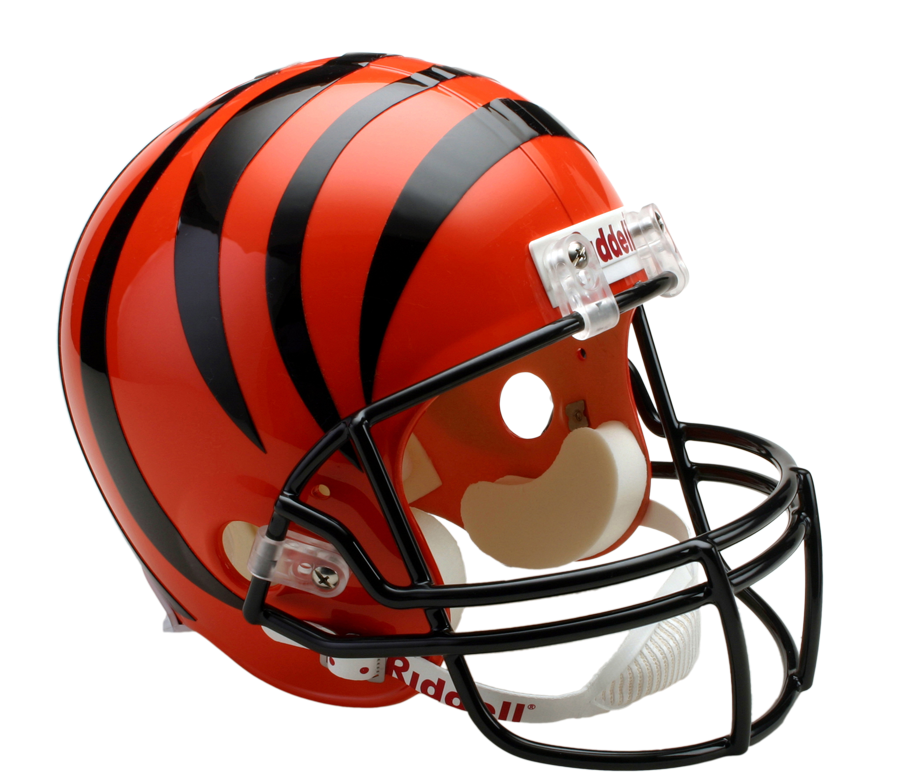 Cincinnati Football Helmet Design PNG Image