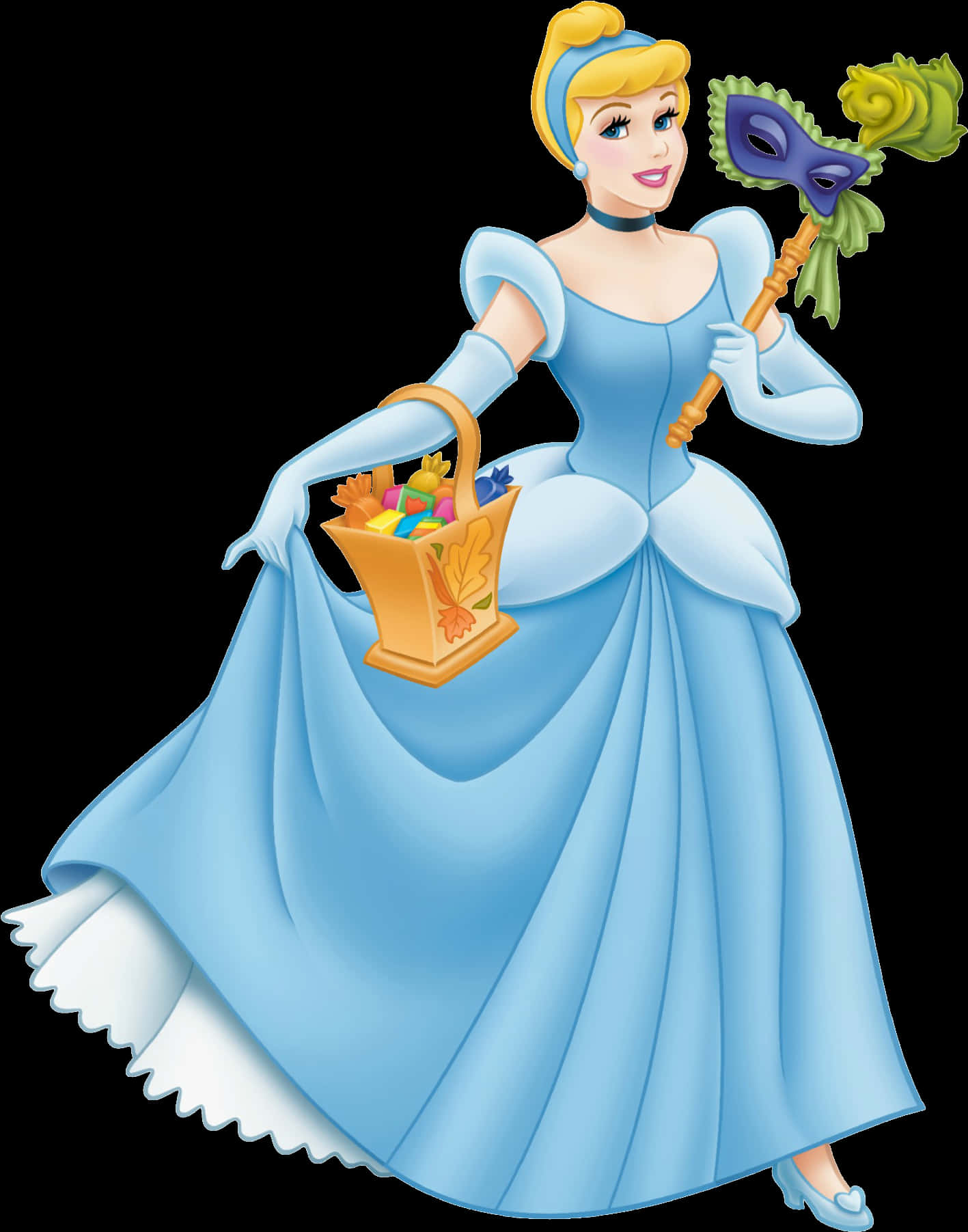 Cinderella Halloween Celebration PNG Image