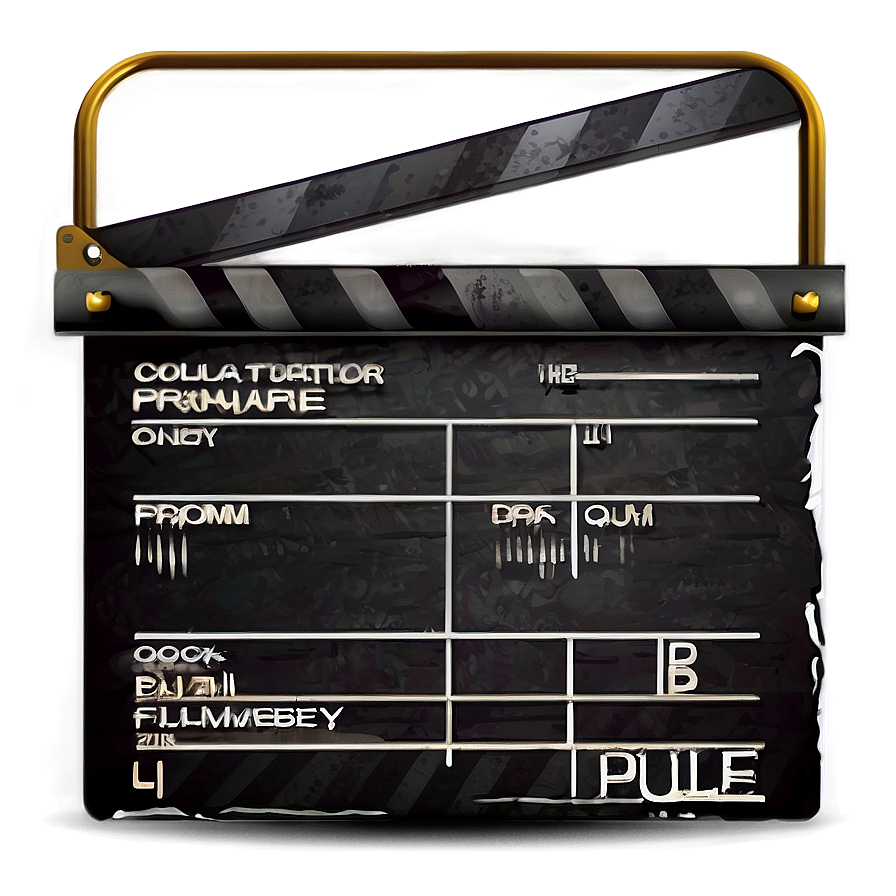 Cinema Film Slate Illustration Png Uwk PNG Image