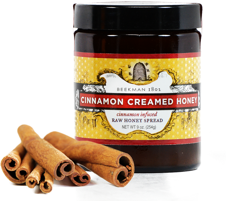 Cinnamon Creamed Honey Jarwith Cinnamon Sticks PNG Image