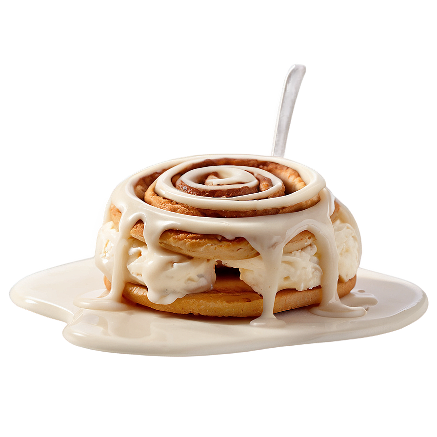 Cinnamon Roll Ice Cream Sandwich Png Ctu PNG Image