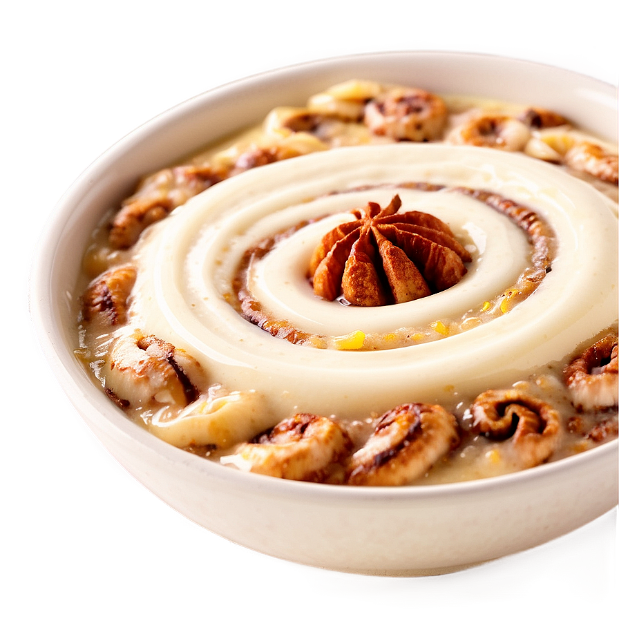 Cinnamon Roll Smoothie Bowl Topper Png Tia PNG Image