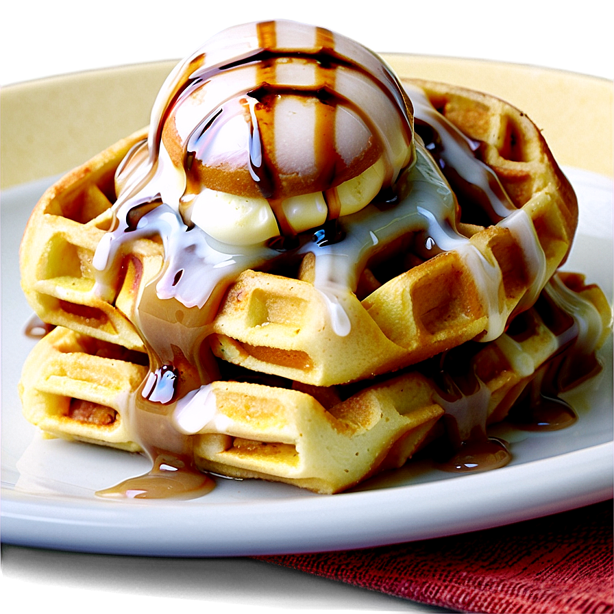 Cinnamon Roll Waffle Png Kfw PNG Image