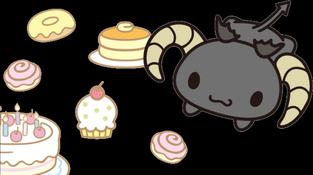 Cinnamoroll Dessert Theme Illustration PNG Image