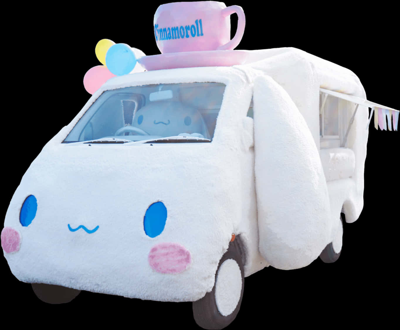 Cinnamoroll Themed Vehicle PNG Image