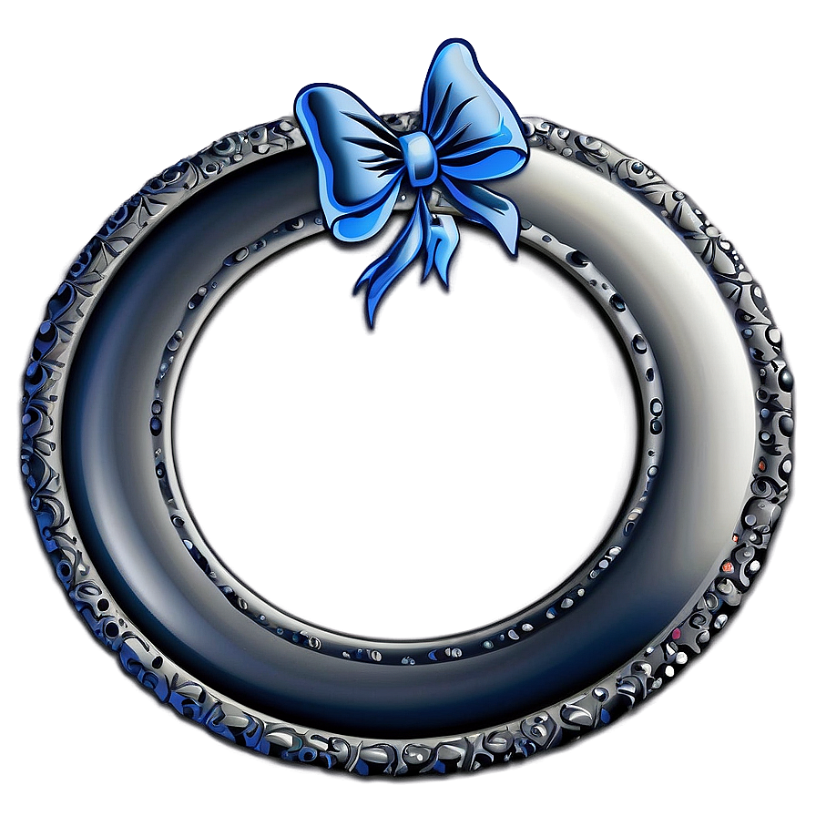 Circle Frame With Ribbon Png Tgj74 PNG Image