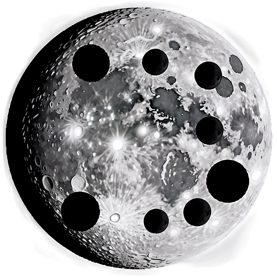 Circle With Moon Phases Png Ujt PNG Image