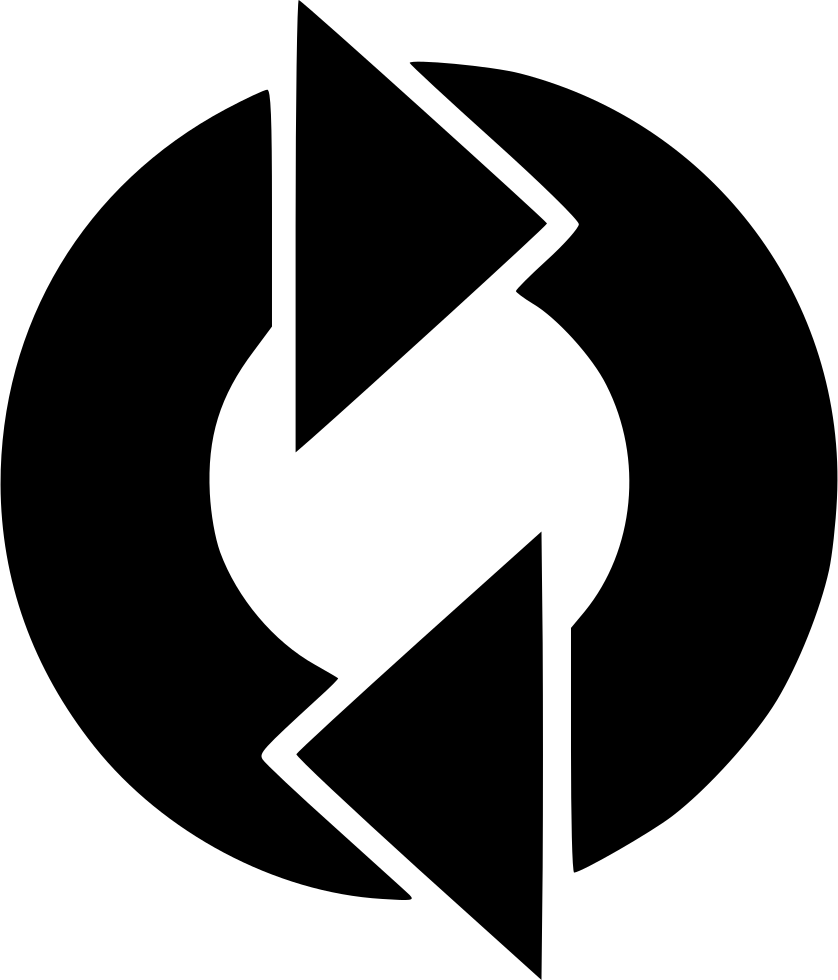 Circular Arrow Icon Black PNG Image