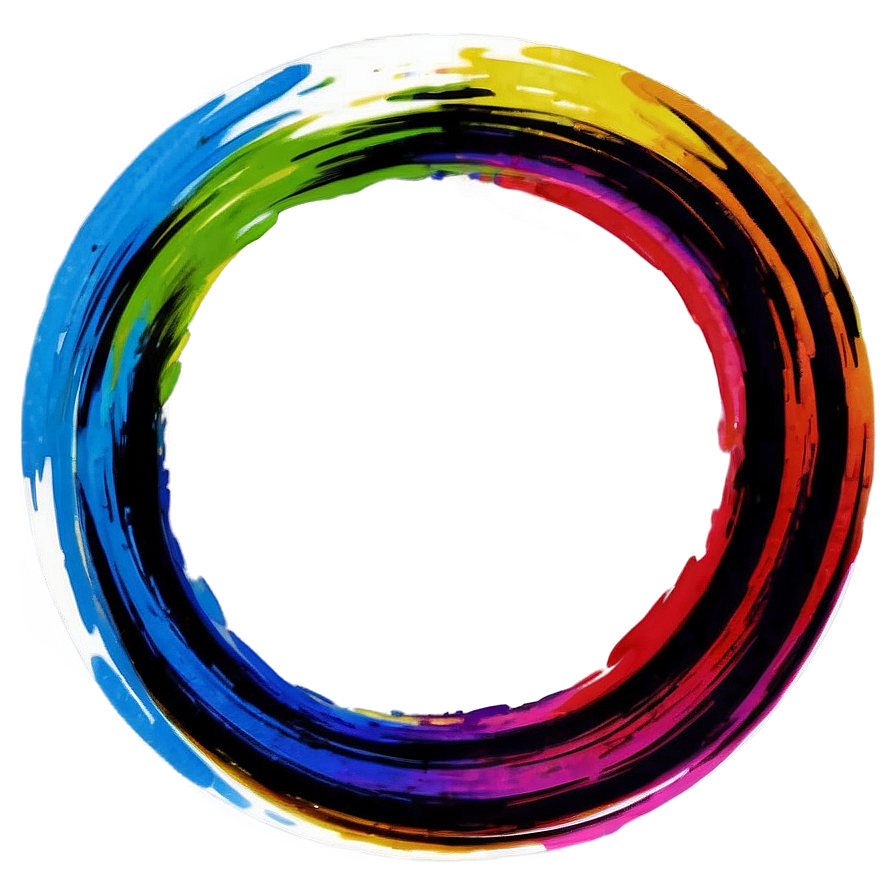 Circular Color Splash Png Deo13 PNG Image