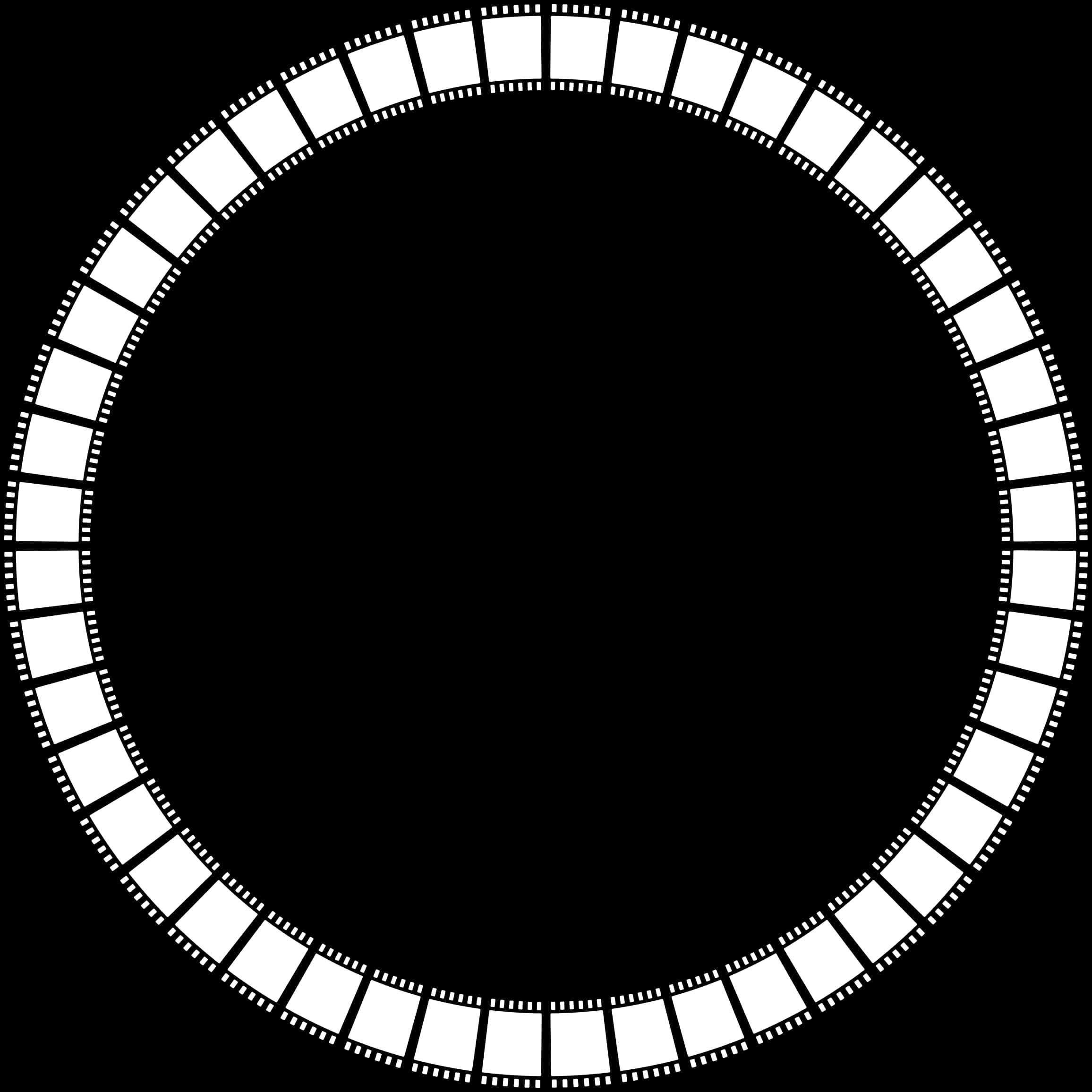 Circular Filmstrip Vector Graphic PNG Image