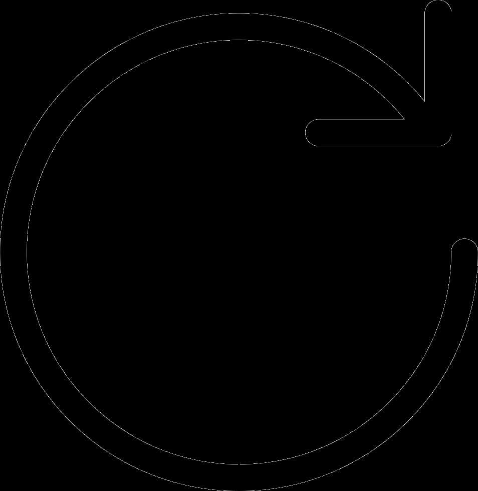 Circular Loading Icon Black Background PNG Image