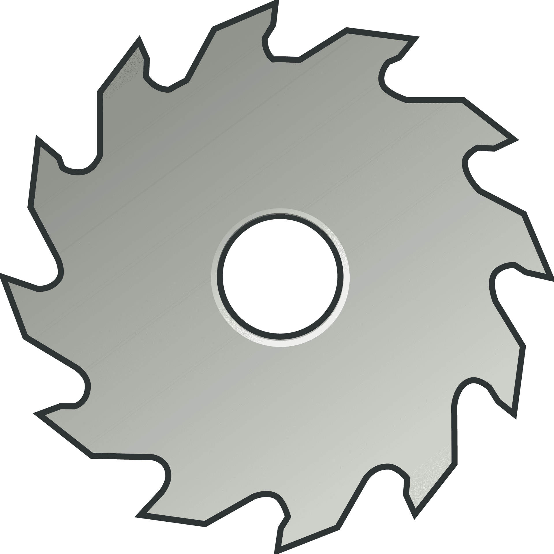 Circular Saw Blade Graphic PNG Image