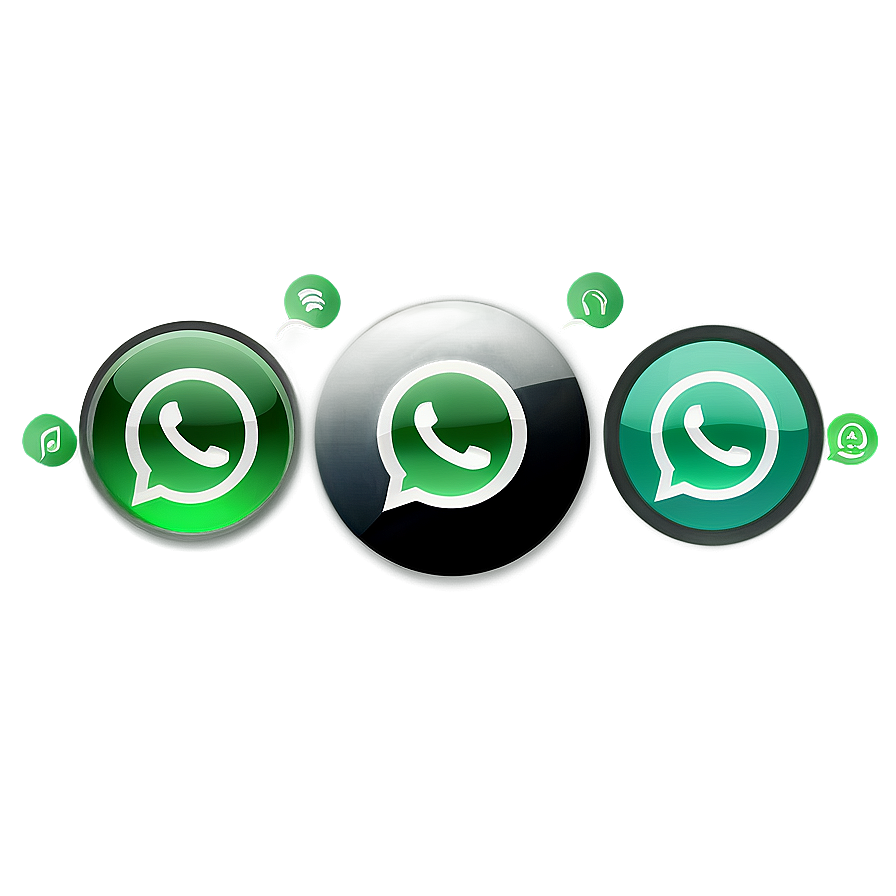 Circular Whatsapp Icon Graphic Png Onh PNG Image