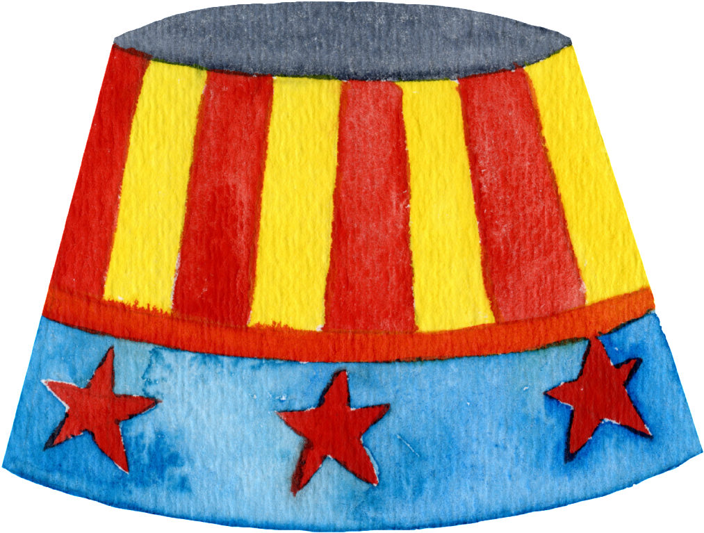 Circus Tent Skirt Illustration PNG Image