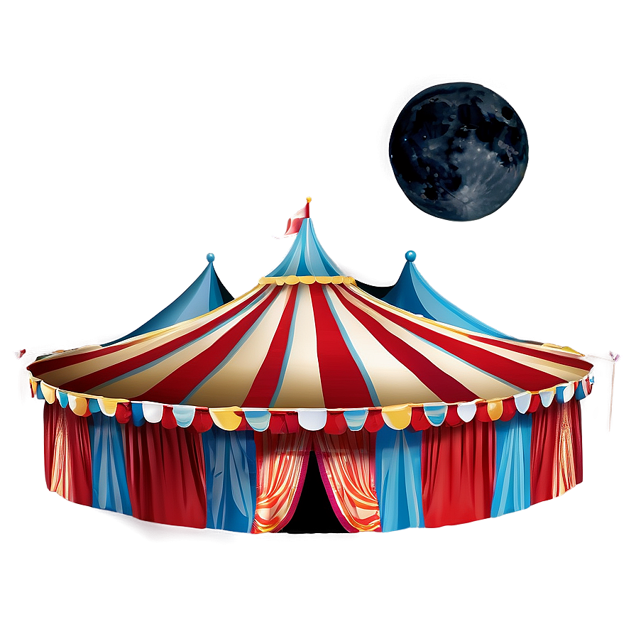 Circus Tent Under Moonlight Png Dpx1 PNG Image