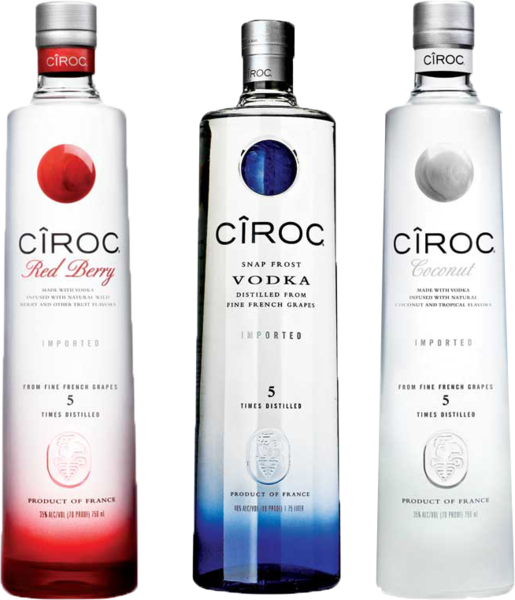 Ciroc Vodka Flavors Trio PNG Image