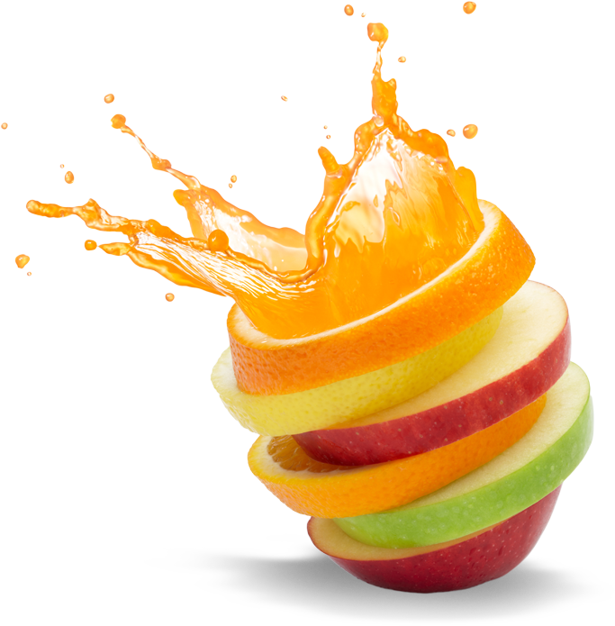 Citrus Fruit Splash Juice Concept PNG Image