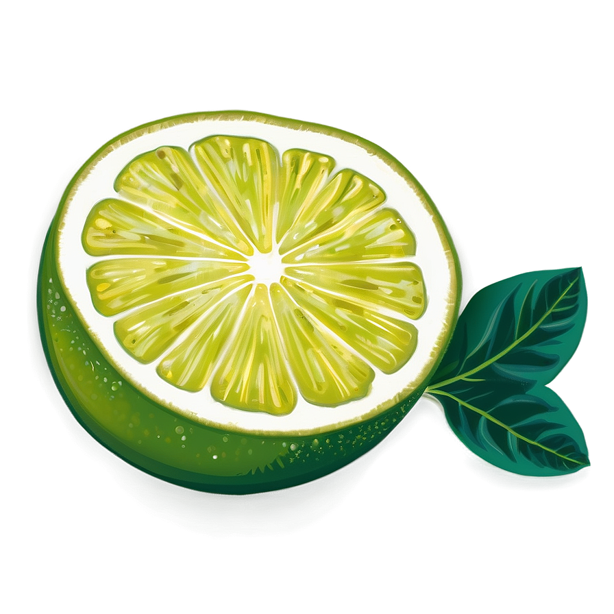 Citrus Lime Slice Png Ruu93 PNG Image