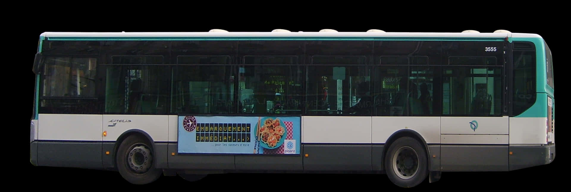 City Bus Side View PNG Image