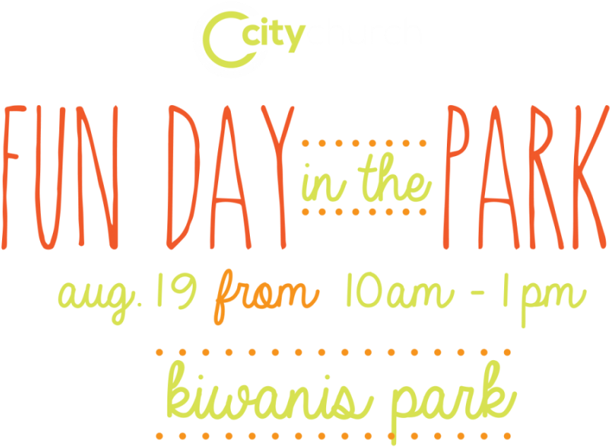 City Church Fun Day Park Event Flyer PNG Image