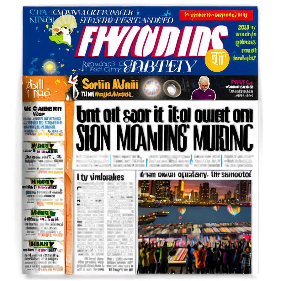 City Morning Newspaper Png 60 PNG Image