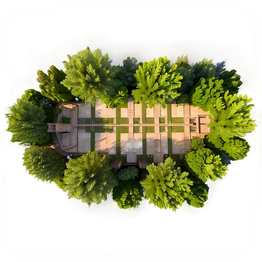 City Park Tree Top View Png Rid PNG Image