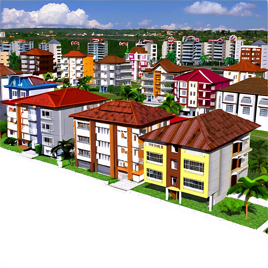 City Residential Areas Png Pkc PNG Image