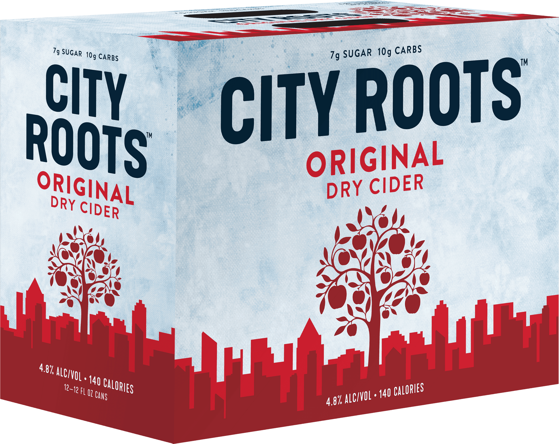 City Roots Original Dry Cider Packaging PNG Image