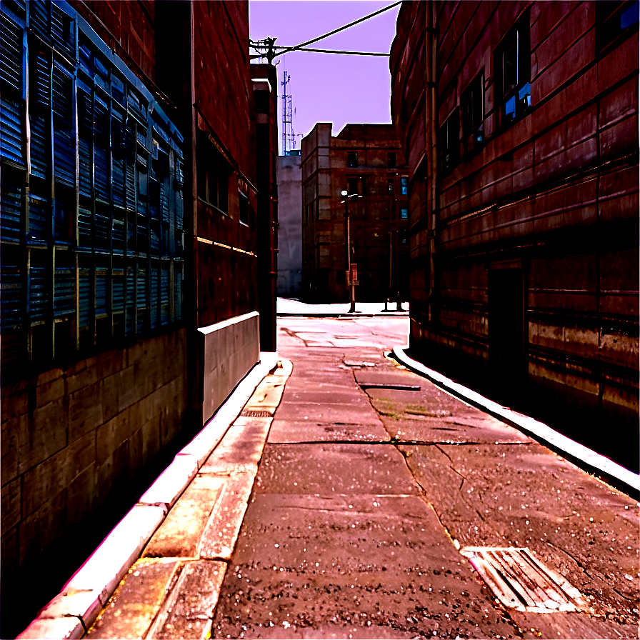 City Street Alleyway Png 06252024 PNG Image