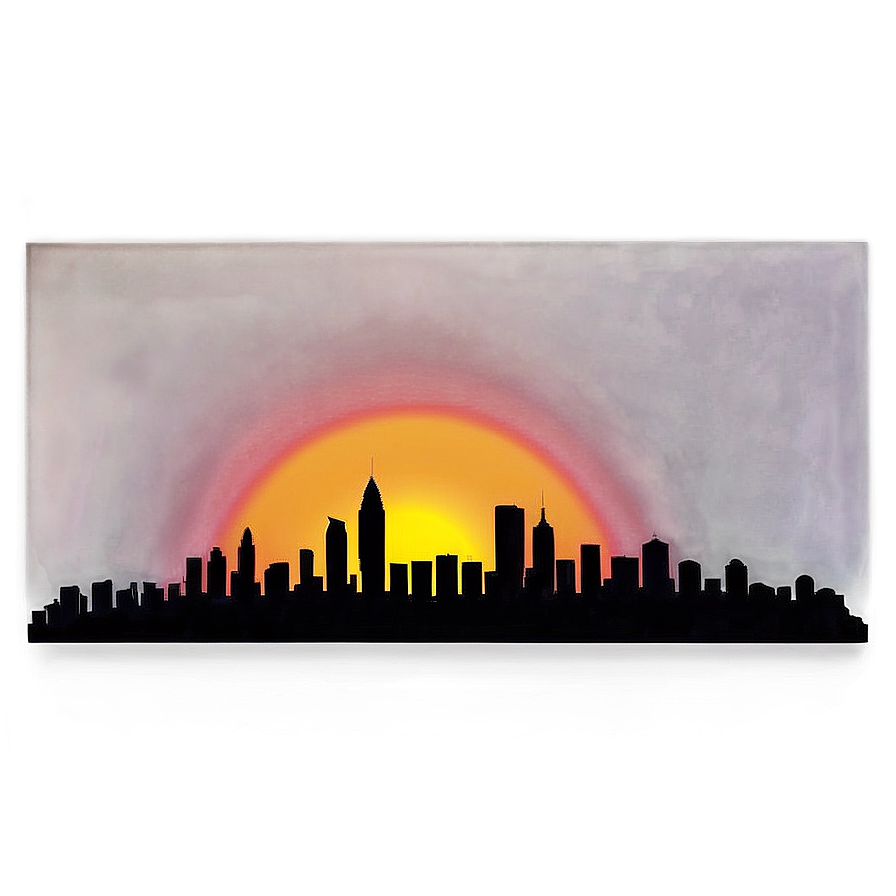 City Sunset Silhouette Png 37 PNG Image