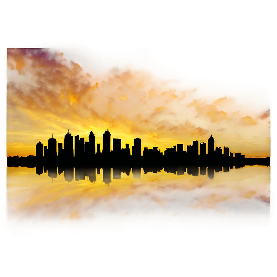 City Sunset Silhouette Png 41 PNG Image