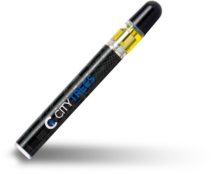 City Trees Vape Pen Product Display PNG Image