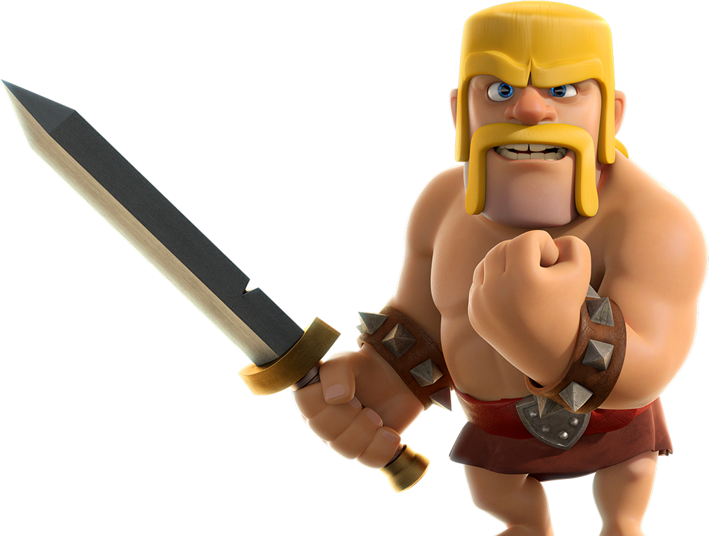 Clashof Clans Barbarian Character PNG Image