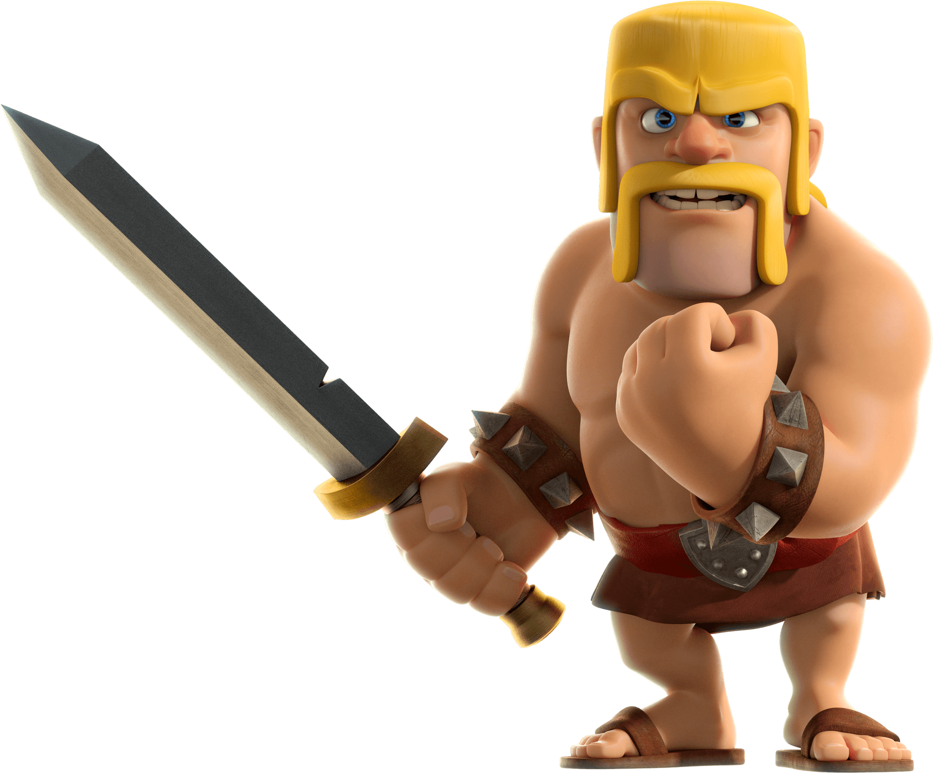 Clashof Clans Barbarian Character PNG Image