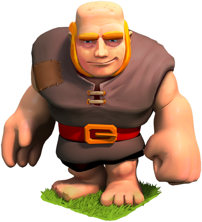 Clashof Clans Giant Character PNG Image