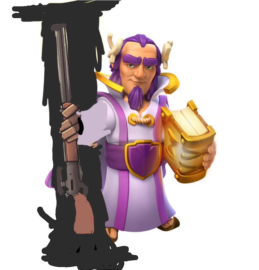 Clashof Clans Purple Wizard PNG Image