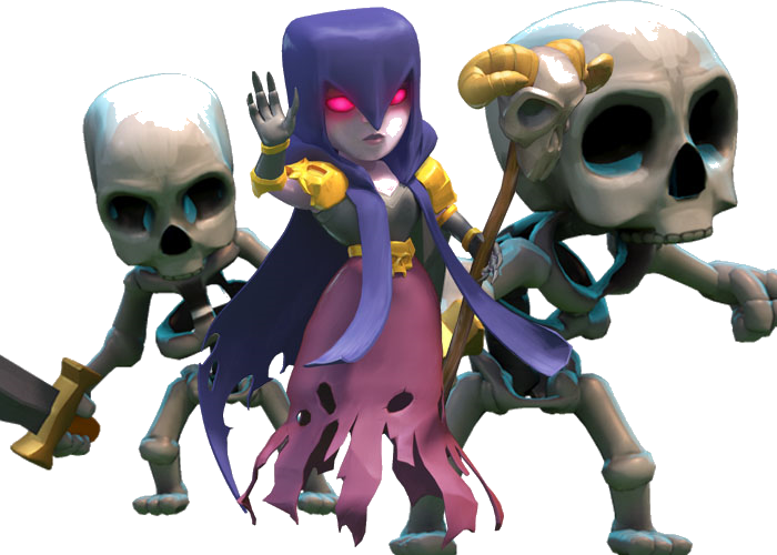 Clashof Clans Royal Ghostand Witch PNG Image