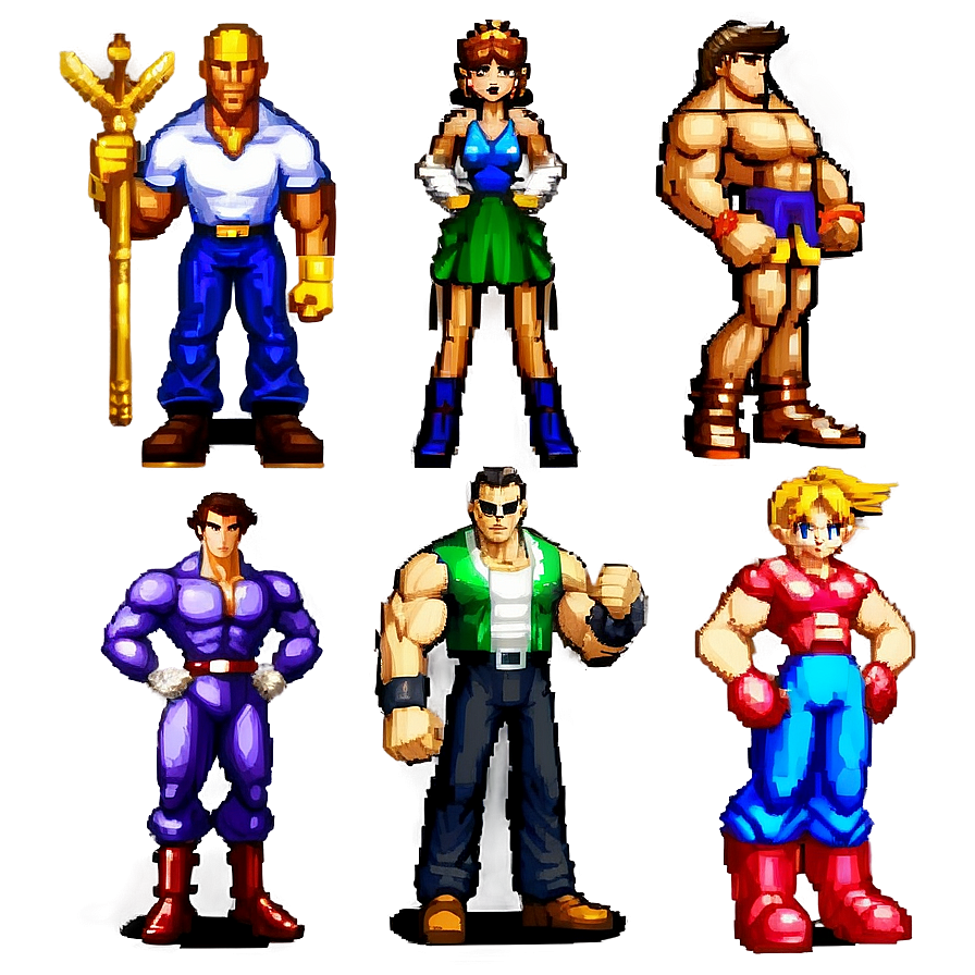 Classic 16 Bit Characters Png Ndo74 PNG Image