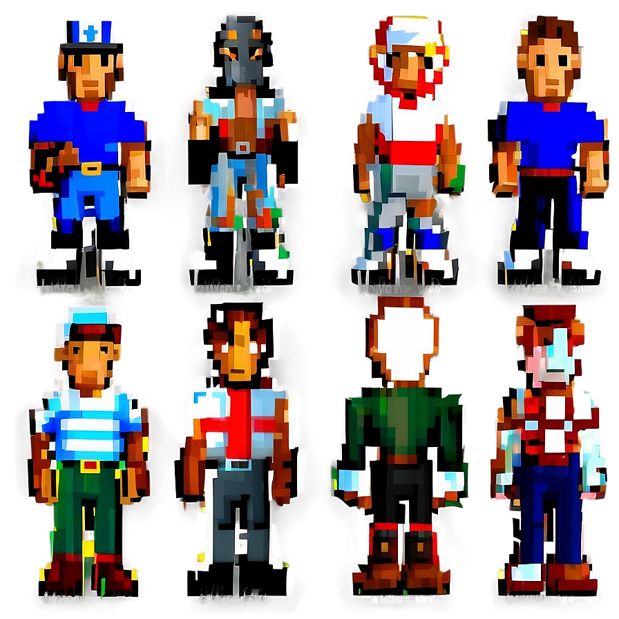 Classic 16 Bit Characters Png Nnj85 PNG Image