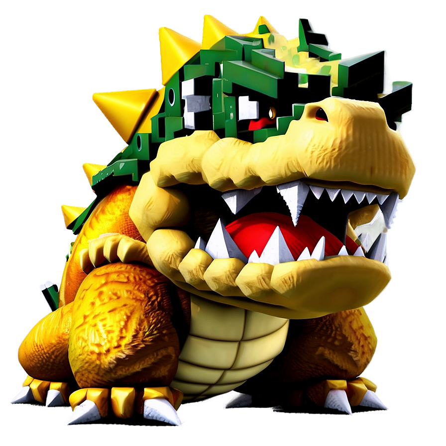 Classic 8-bit Bowser Png Vxm PNG Image