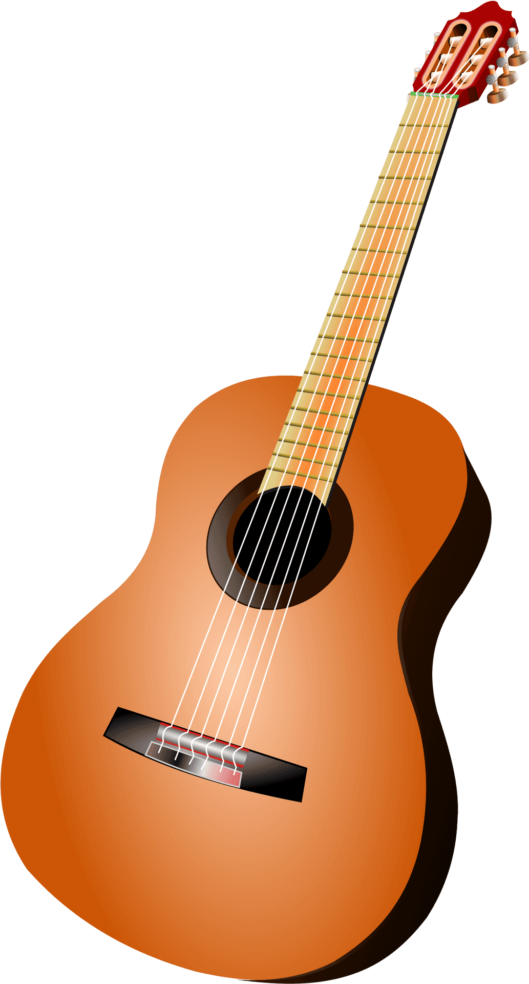 Classic Acoustic Guitar PNG Image