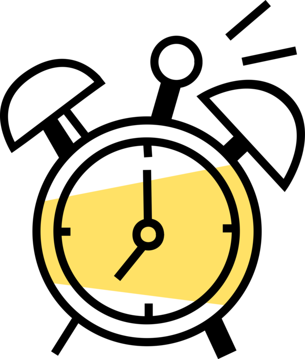 Classic Alarm Clock Illustration PNG Image