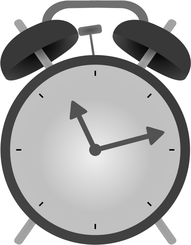 Classic Alarm Clock Illustration PNG Image