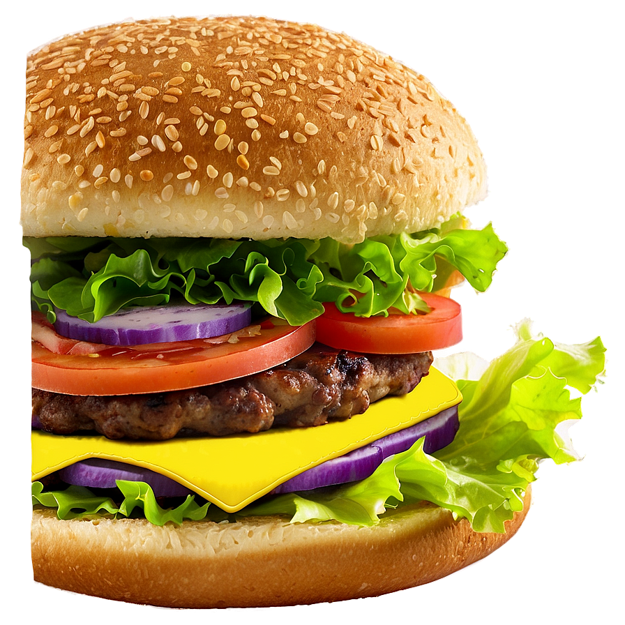 Classic American Hamburger Recipe Png Xci PNG Image