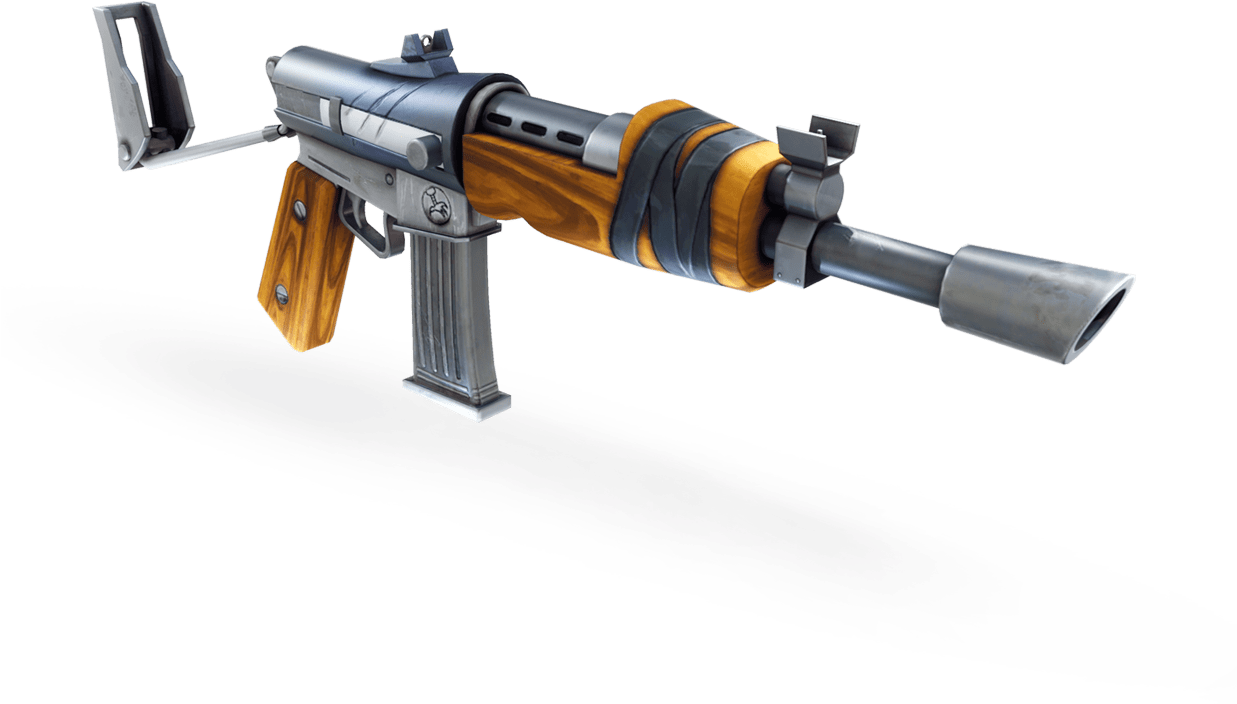 Classic Assault Rifle Isolated PNG Image