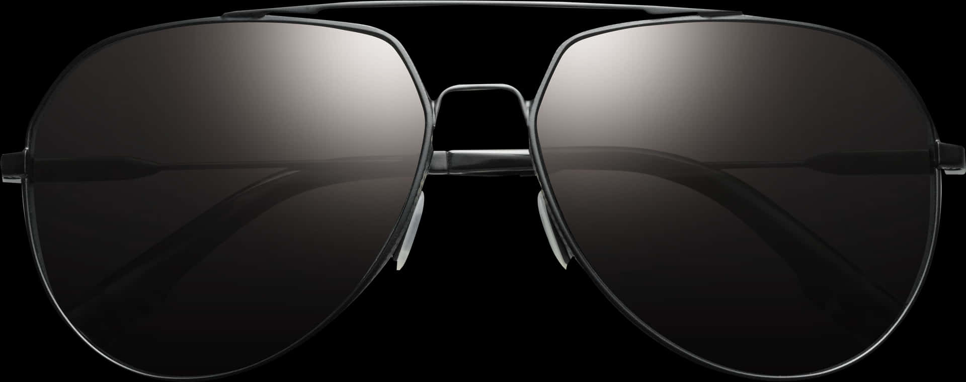 Classic Aviator Sunglasses Black PNG Image