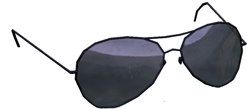 Classic Aviator Sunglasses Illustration PNG Image