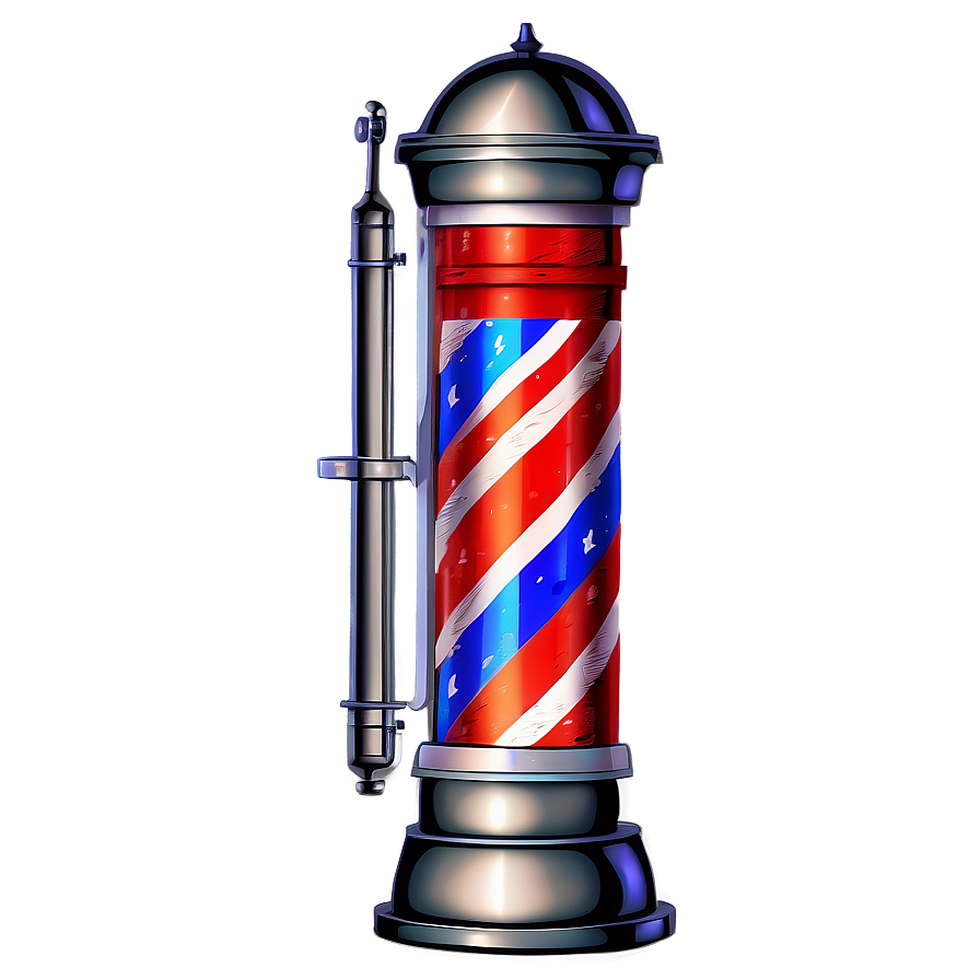 Classic Barber Pole Png 15 PNG Image